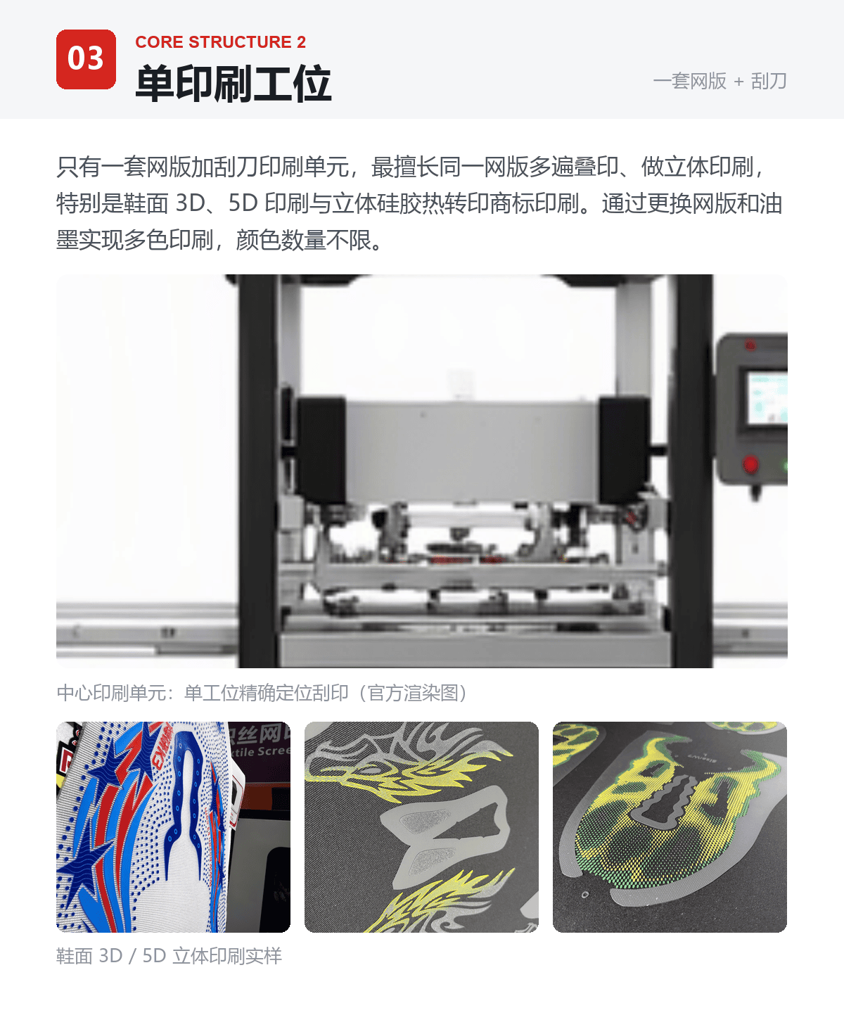 单印刷工位